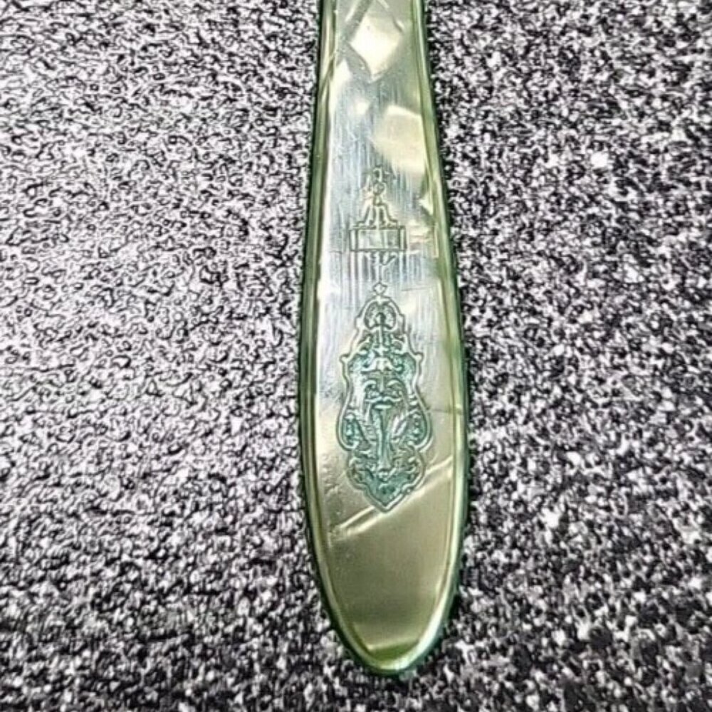 1923 Bird Of Paradise Set Of 6 Knives Jewel Handle Rare In Original Box - Picture 4 of 7